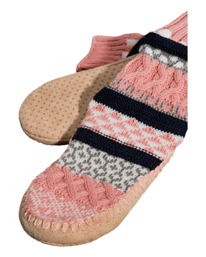 Pink Nordic Slipper Sock Bootie