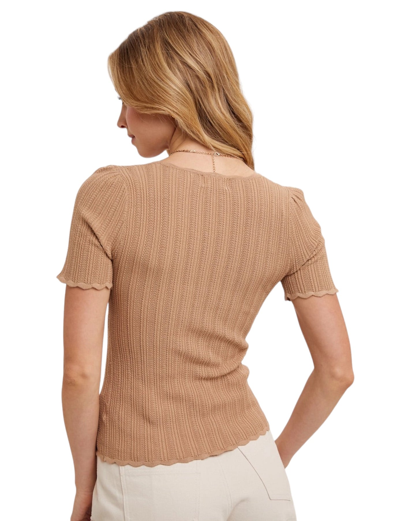 Driftwood Ribbed Lightweight Top