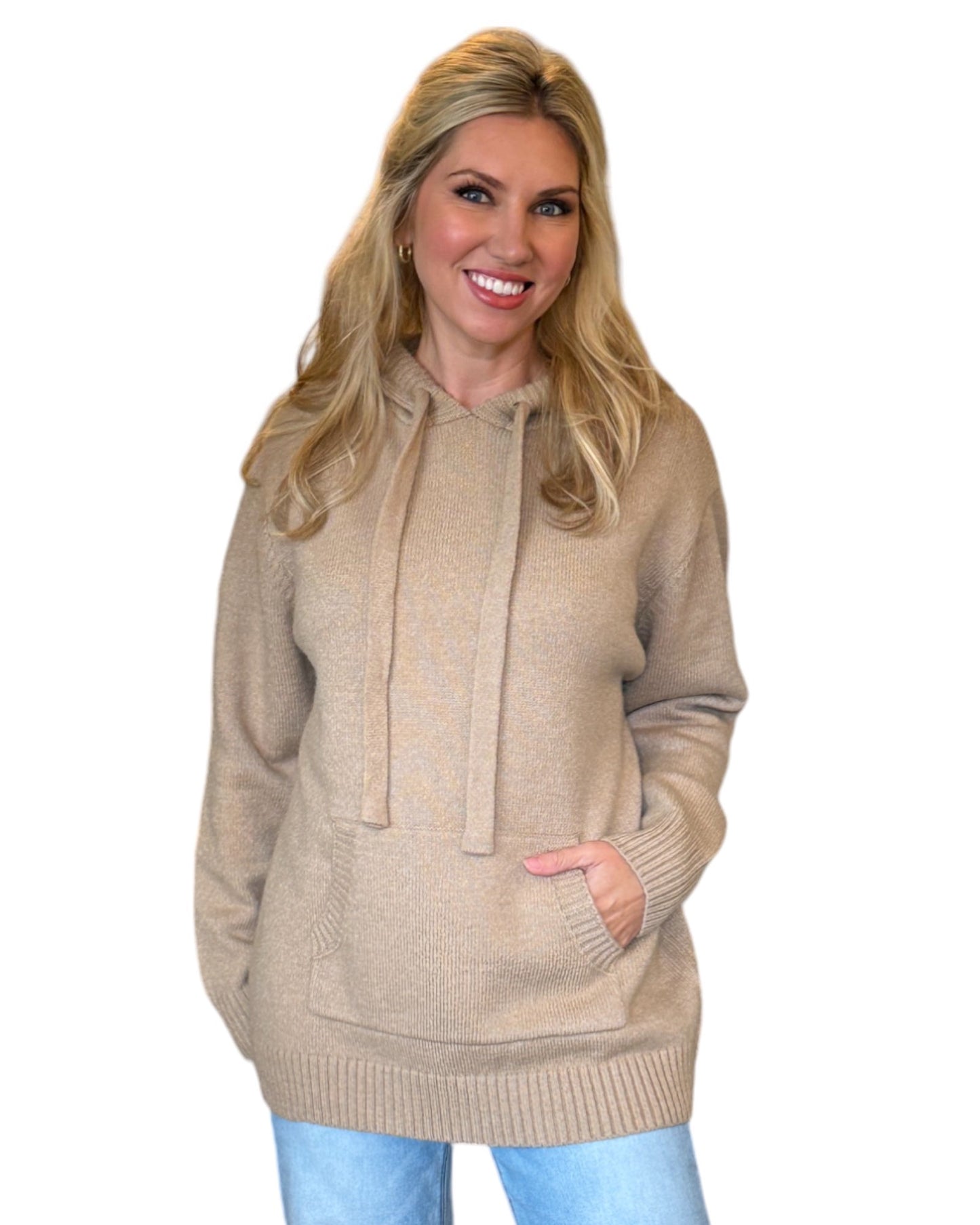 Desert Sand Tan Soft Sweater Hoodie