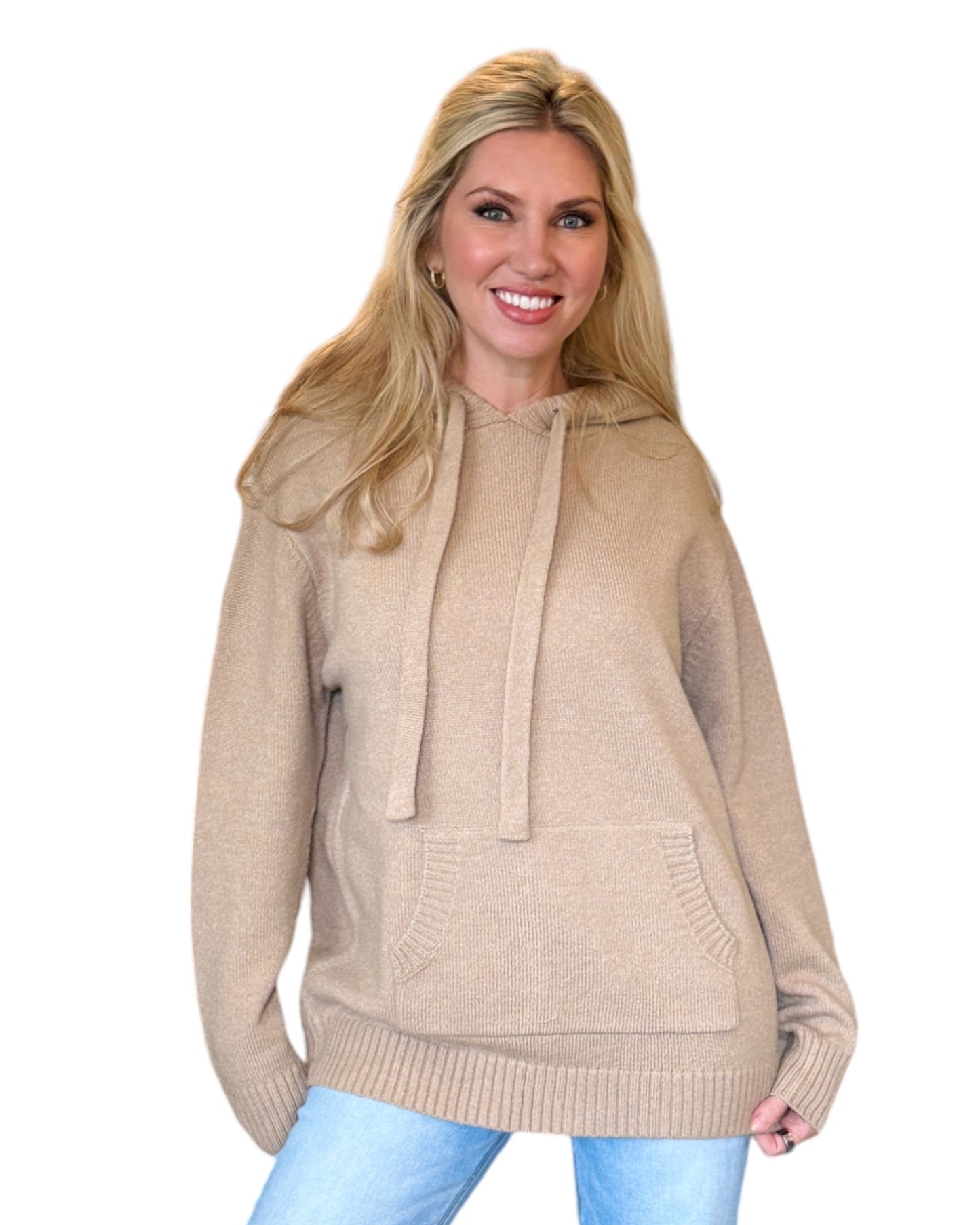 Desert Sand Tan Soft Sweater Hoodie