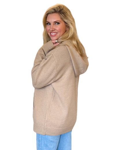 Desert Sand Tan Soft Sweater Hoodie