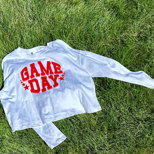 Game Day Long Sleeve Crop Top