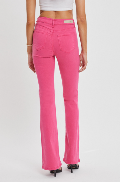 Cello Mid-Rise Raspberry Flare Jean