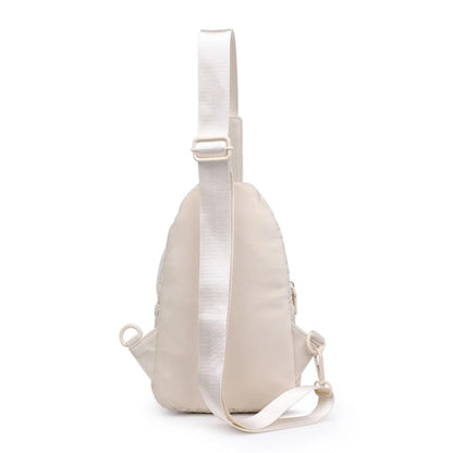 Beyond the Horizon Woven Sling Backpack / Crossbody Bag - Cream