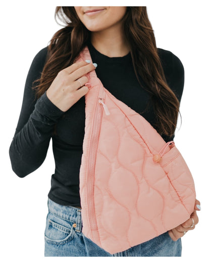 Ashley Puffer Sling Bag and Backpack