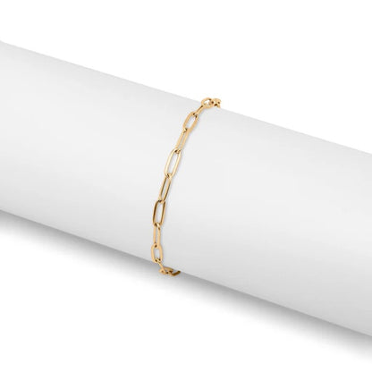 Waterproof Paperclip Link Anklet (Gold or Silver)