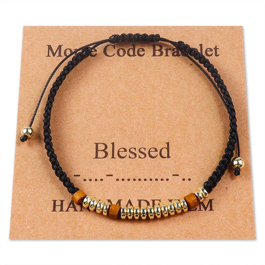 Morse Code "Blessed" Bracelet